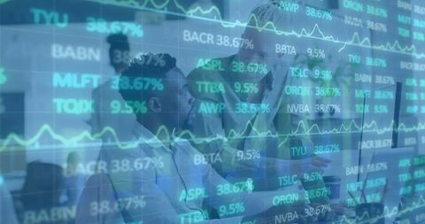 Innovative team analyzing financial growth strategies