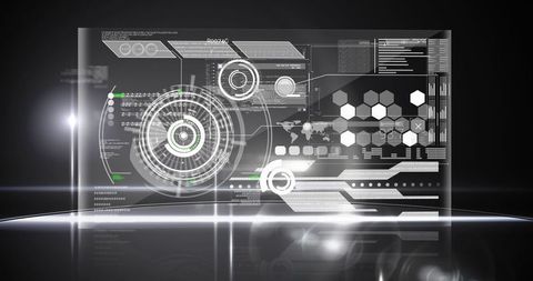 Futuristic Interface with Holographic Digital Display - Download Free Stock Images Pikwizard.com