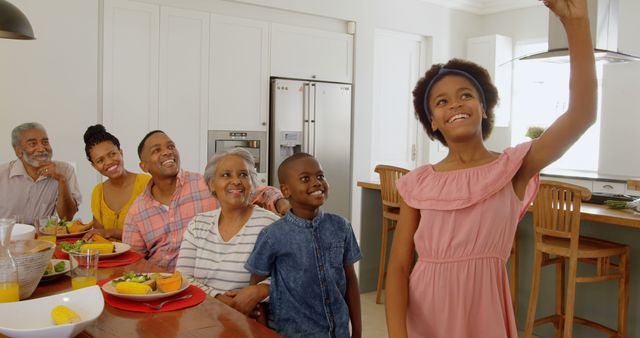 Happy Multigenerational Family Having Breakfast Together - Download Free Stock Images Pikwizard.com