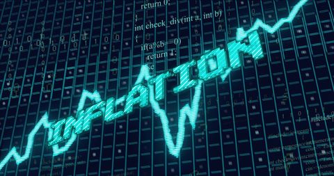 Digital Representation of Inflation with Financial Data Overlay - Download Free Stock Images Pikwizard.com