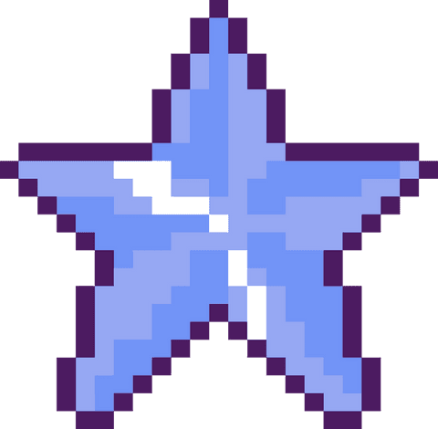 Pixelated Blue Star with White Highlights on Transparent Canvas - Download Free Stock Videos Pikwizard.com