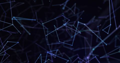 Glowing Digital Network Connective Web on Dark Background - Download Free Stock Images Pikwizard.com