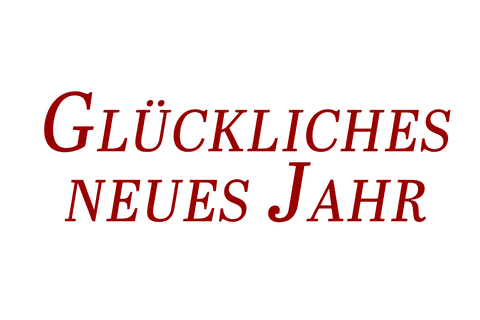 Glücklich neues jahr text on transparent background celebration graphic