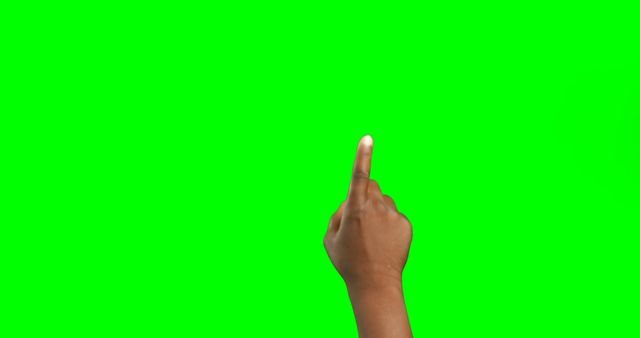 Hand Pointing Upwards Against Green Screen Background - Download Free Stock Images Pikwizard.com