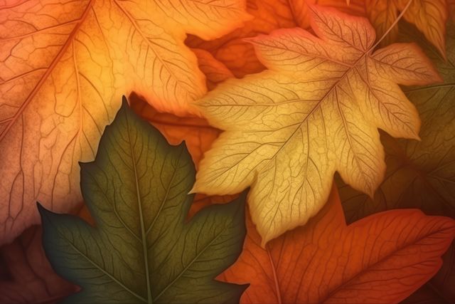 Colorful Autumn Maple Leaves, Vibrant Fall Foliage Background - Download Free Stock Photos Pikwizard.com