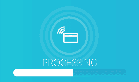 transparent processing screen with wireless payment icon - Download Free Stock Videos Pikwizard.com