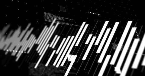 Futuristic Data Visualization in Motion with Digital Code - Download Free Stock Images Pikwizard.com
