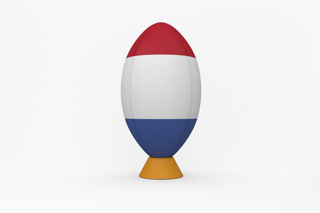 Transparent Rugby Ball With French Flag Design on White Background - Download Free Stock Videos Pikwizard.com