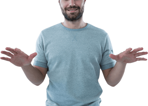 Transparent Mock User Interface Interaction by Casual Man - Download Free Stock Videos Pikwizard.com