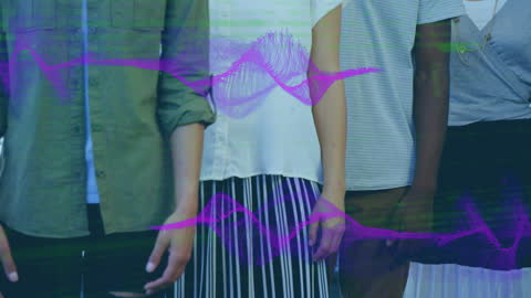 Diverse Team with Technology Overlay