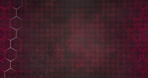 Red Geometric Tech Background with Hexagonal and Circular Patterns - Download Free Stock Images Pikwizard.com