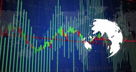 Digital financial market trends with business analytics