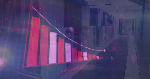 digital interface with graphs in data center overlayed by virus concept - Download Free Stock Images Pikwizard.com