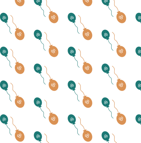 seamless balloon and clover pattern on transparent background - Download Free Stock Videos Pikwizard.com