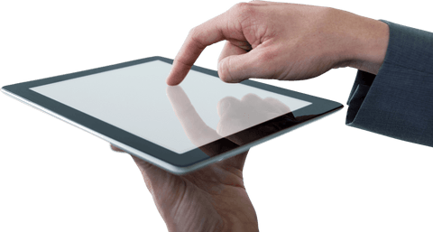 Businessman Hand Interacting with Transparent Digital Tablet - Download Free Stock Videos Pikwizard.com