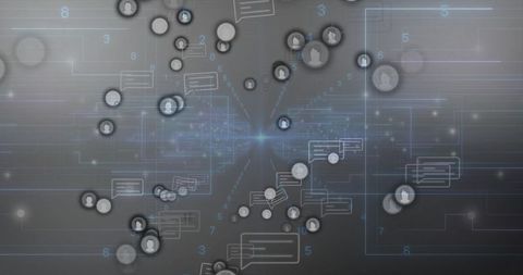 Cyberspace network with digital connections and user communication