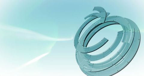 Futuristic digital clock in neon and bluescape