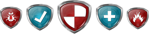 Vector Security Shields with Distinctive Icons on Transparent Background - Download Free Stock Videos Pikwizard.com