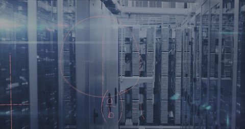 Advanced Digital Interface in Futuristic Server Room - Download Free Stock Images Pikwizard.com