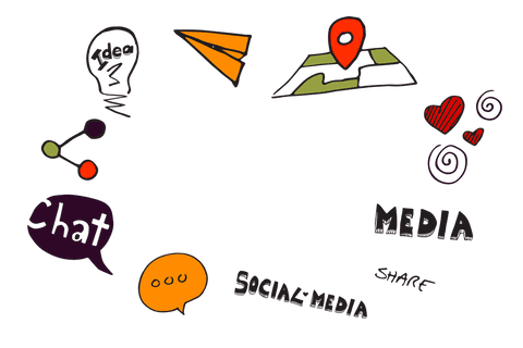 Colorful Social Media Symbols on Transparent Background - Download Free Stock Videos Pikwizard.com