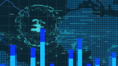 Futuristic Cybersecurity And Data Analytics Visualization