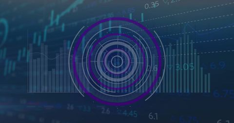 Financial Data Analysis with Digital Graph Interface - Download Free Stock Images Pikwizard.com