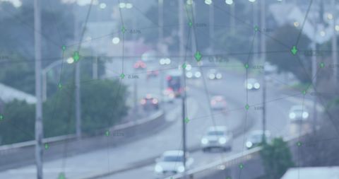 Financial Data Visualization Over Urban Road Traffic