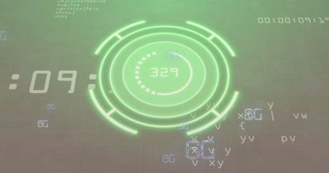 Digital Green Hud Screen Interface with Data Metrics - Download Free Stock Images Pikwizard.com