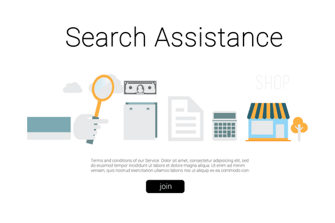 transparent e-commerce process icons with search assistance concept - Download Free Stock Videos Pikwizard.com