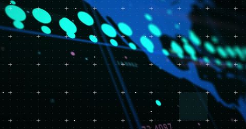 Abstract Global Data Visualization on Black Background - Download Free Stock Images Pikwizard.com