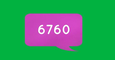 Purple Message Notification Bubble on Vibrant Green Background - Download Free Stock Images Pikwizard.com