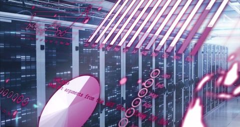 Abstract Data Server Visualization in Global Network Environment - Download Free Stock Images Pikwizard.com
