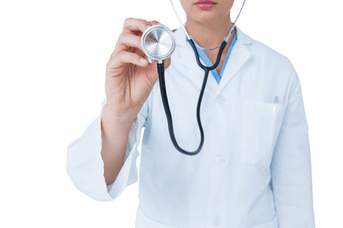transparent doctor with stethoscope held forward - Download Free Stock Videos Pikwizard.com