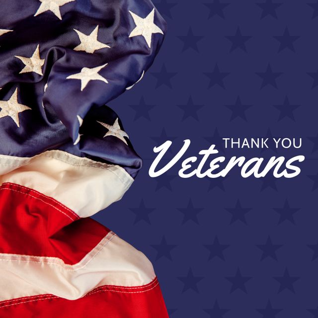 Composition of veteran day text with flag of united states of america - Download Free Stock Videos Pikwizard.com