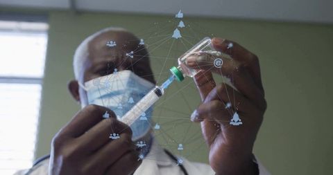 Doctor Drawing Medicine and Embracing Digital Healthcare Technology
