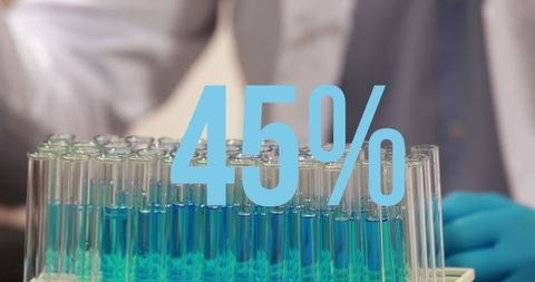 Scientist Monitoring Chemical Analysis Laboratory Experimentation