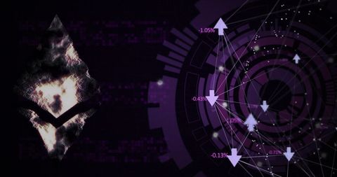 Cryptocurrency Data Computation with Geometric Abstract Art - Download Free Stock Images Pikwizard.com