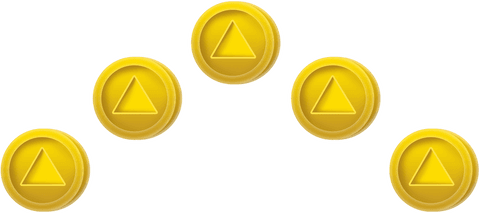 Floating Golden Coins with Triangles Transparent Background Illustration - Download Free Stock Videos Pikwizard.com