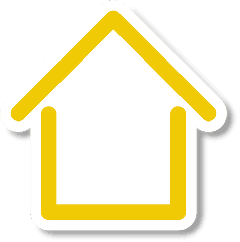 Yellow House Icon with Copy Space on Transparent Background - Download Free Stock Videos Pikwizard.com