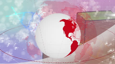 Futuristic Global Pandemic Concepts With Abstract Globe