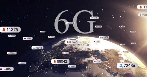6G Network Concept with Global Social Media Connections - Download Free Stock Images Pikwizard.com
