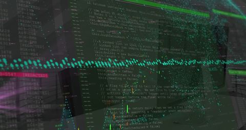 Digital Data Processing with Code and Dynamic Graphs Background - Download Free Stock Images Pikwizard.com