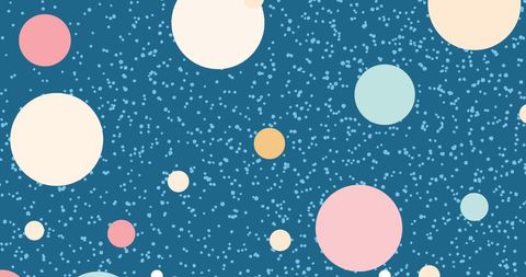 Pastel Colored Circles on Blue Starry Background - Download Free Stock Images Pikwizard.com
