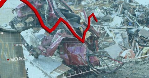 Decline in Manufacturing Visualized in Scrapyard Setting