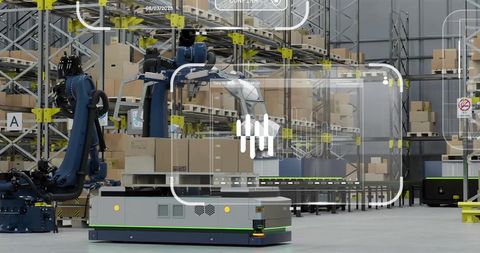 Automated Warehouse with Digital Interfaces
