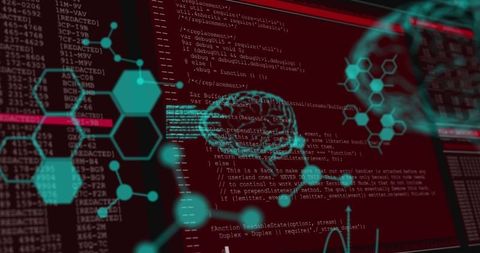 Digital Brain Technology Concept with Data Processing - Download Free Stock Images Pikwizard.com