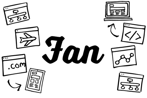 transparent illustration of fan icon with basic text elements - Download Free Stock Videos Pikwizard.com