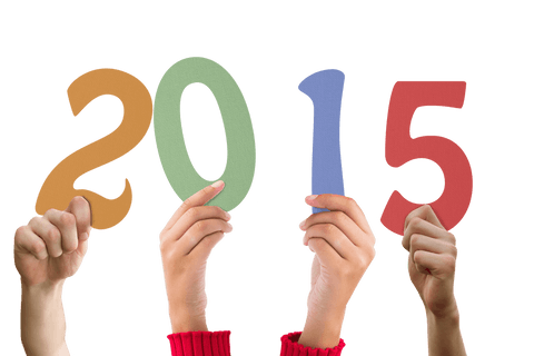 Transparent Numbers 2015 Held by Raised Hands