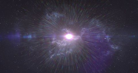 Bright Cosmic Burst with Light Trails - Download Free Stock Images Pikwizard.com
