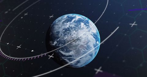 digital interface globe with scanning elements - Download Free Stock Images Pikwizard.com